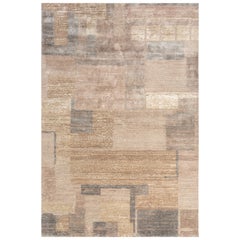 Tappeto moderno annodato a mano Tranquil Turmoil Avorio scuro e Stucco 180X270 cm