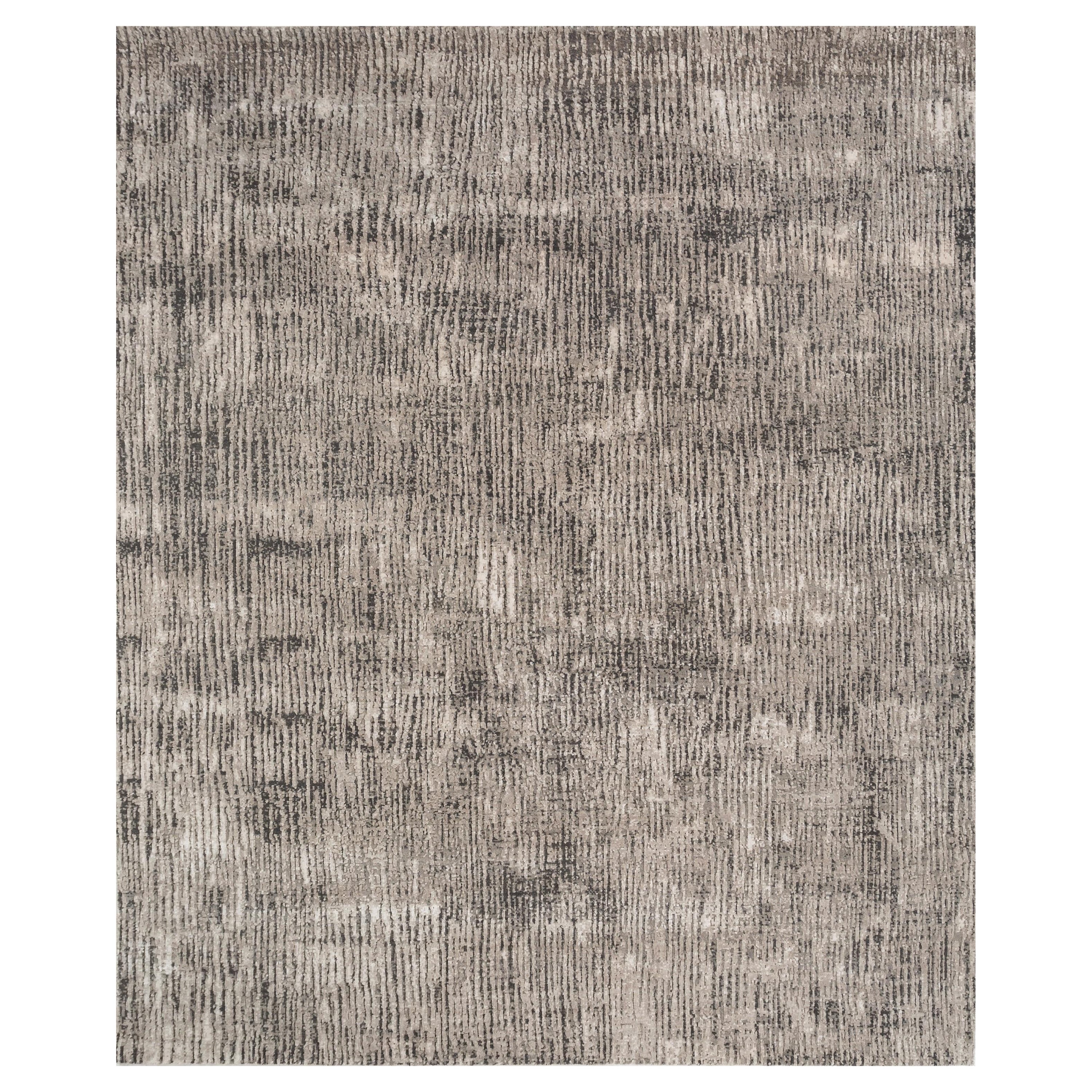Urban Zen White & Classic Gray 240X300 cm Handknotted Rug For Sale