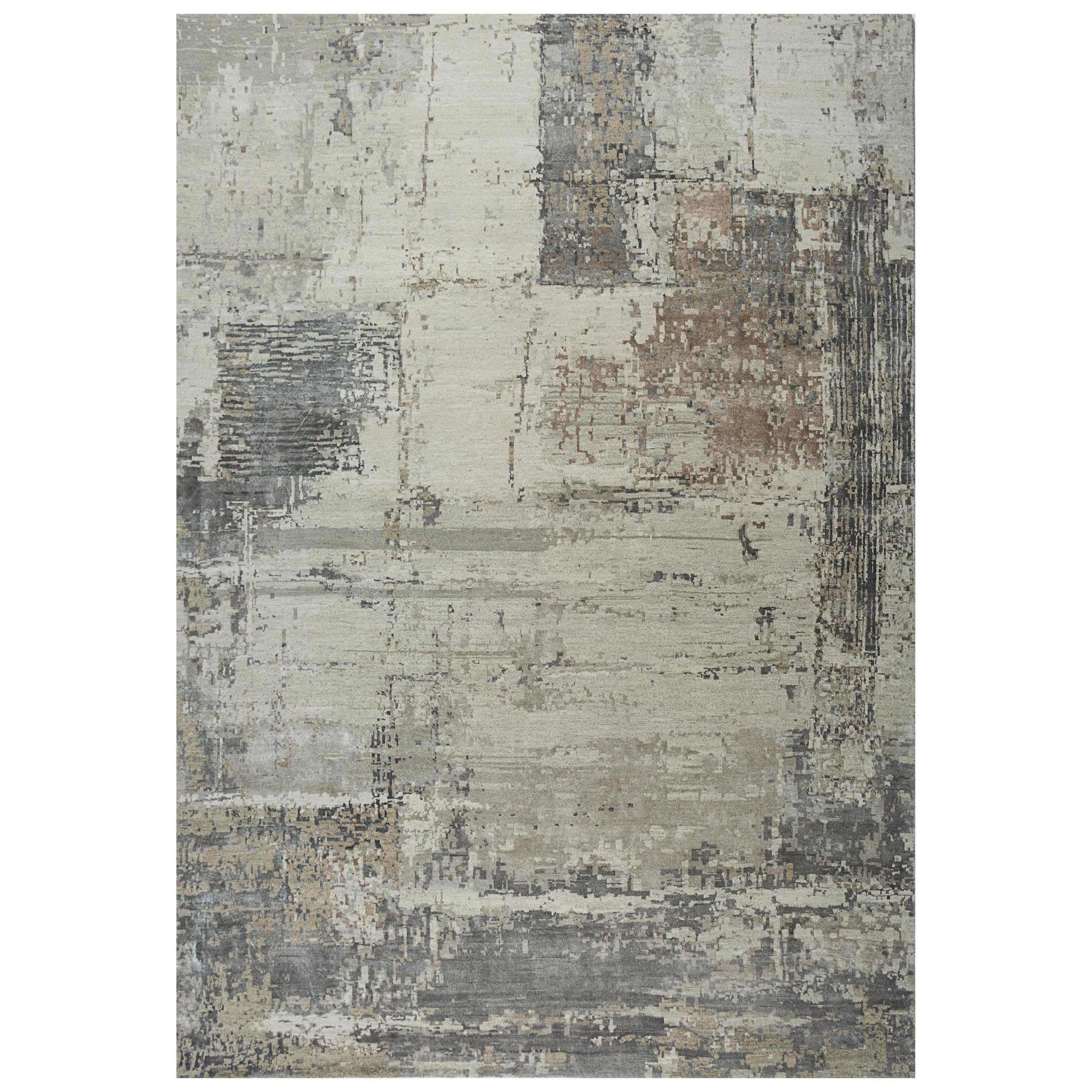 Rustic Chronicles Classic Gray & Mink 300X420 cm Handknotted Rug For Sale