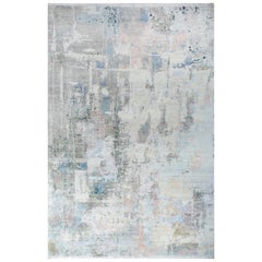 Ephemeral Echoes Blue Surf & Forest Green 300X450 cm Handknotted Rug