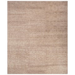 Modern Mocha & Mocha 240X300 cm Handknotted Rug