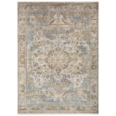 Tranquil Oasis White & Swamp Green 255X360 cm Handknotted Rug