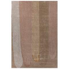 Urbane Curve Light Coral Pink Tint 180x270 cm Hand Tufted Rug