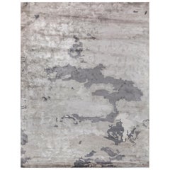 Stormy Shadows Medium Grauer, handgetufteter Teppich aus anthrazitfarbenem Schiefer 240x300 cm