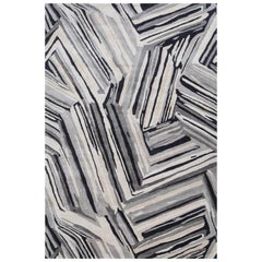 Serenity Sway Ebony Dark Ivory 180x270 cm Hand Tufted Rug