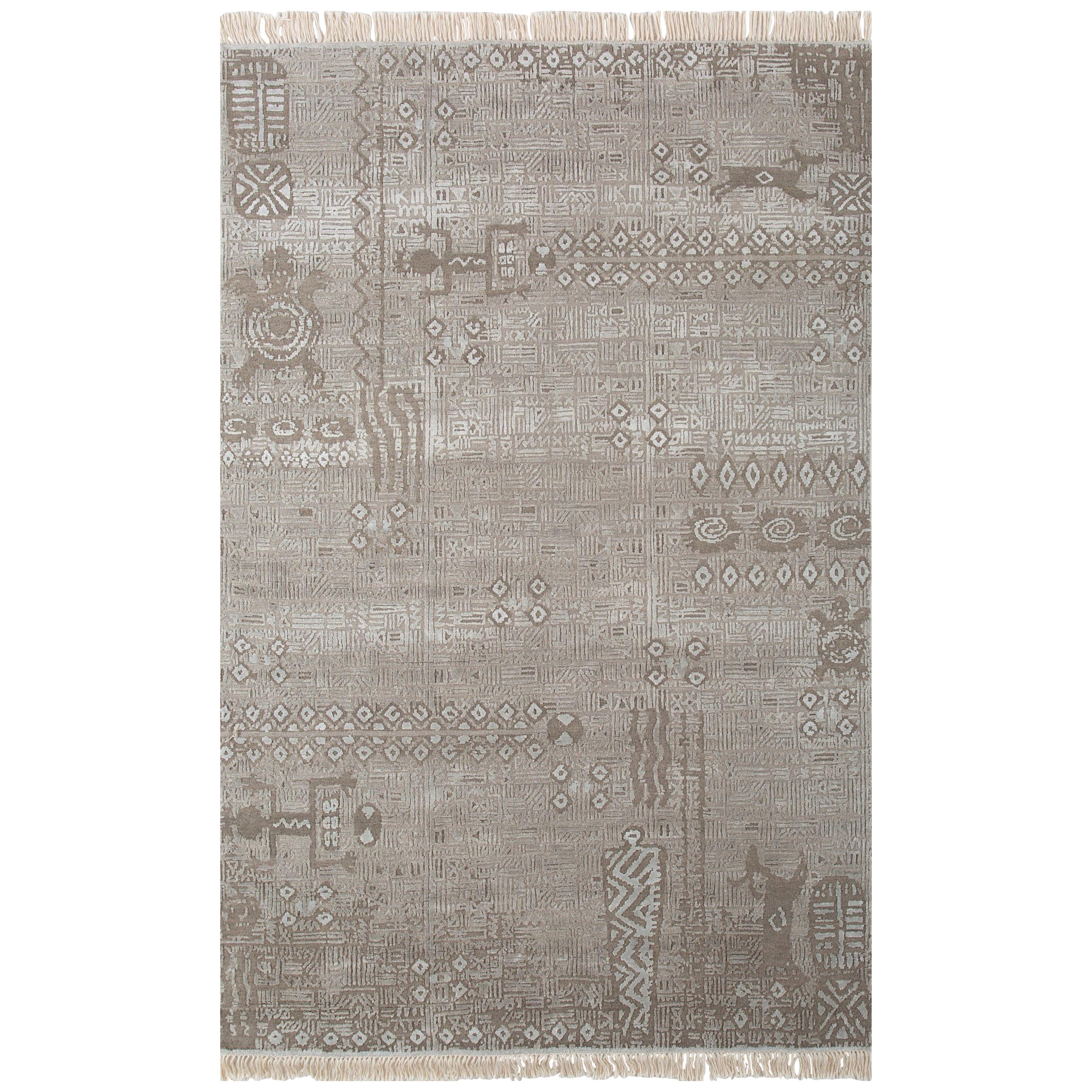 Transcendence Heritage Platinum & Nickel 180X270 Handknotted Rugs