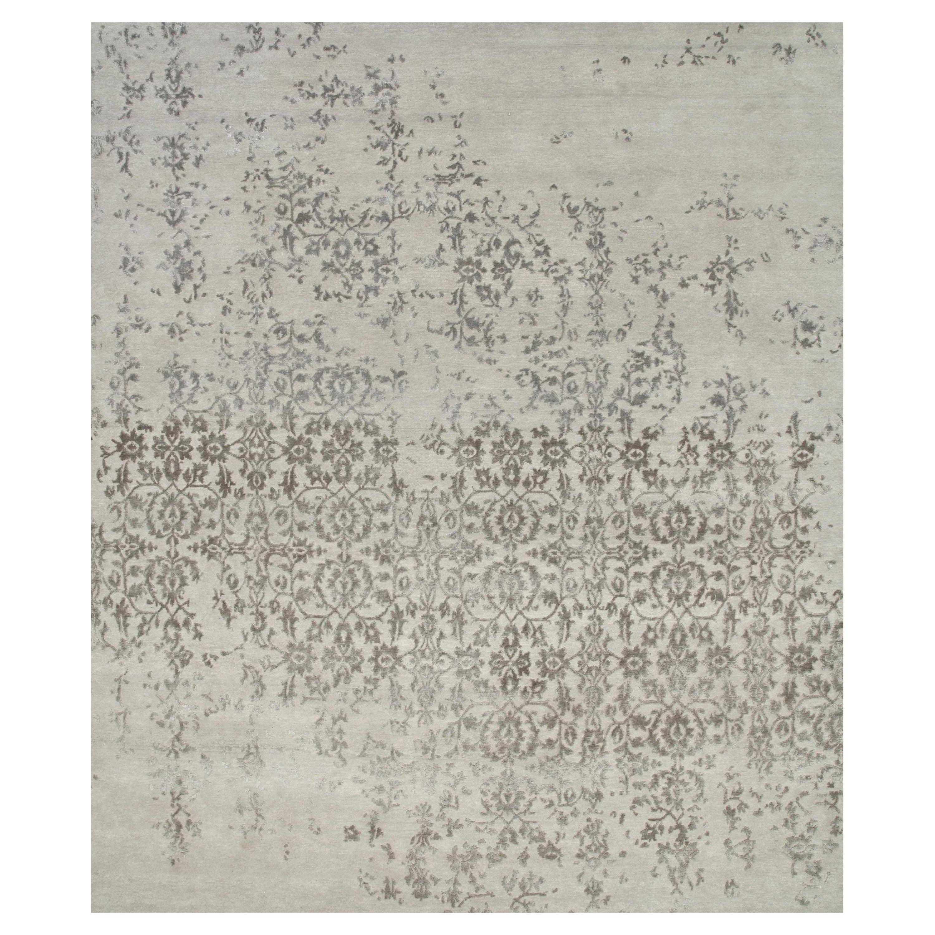Majestic Harmony Trellis Classic Gray & Shale 240X300 Cm Handknotted Rug For Sale