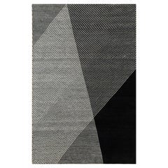 Harmony in Symmetrie Ebenholz & Antik Weiß 240X300 cm Handgeknüpfter Teppich in Weiß