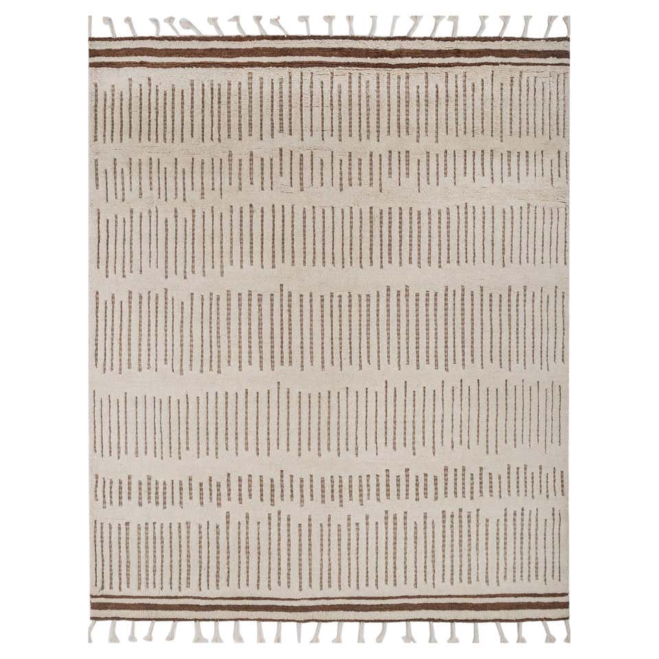 Coastal Serenity White Sand and Sand 240x300 cm Handknotted Rug For ...