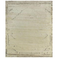Tappeto Misty Drapery Undyed White & Natural Mink 300x420 cm annodato a mano