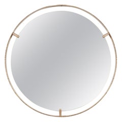 Petit miroir circulaire à bords calibrés de William Emmerson