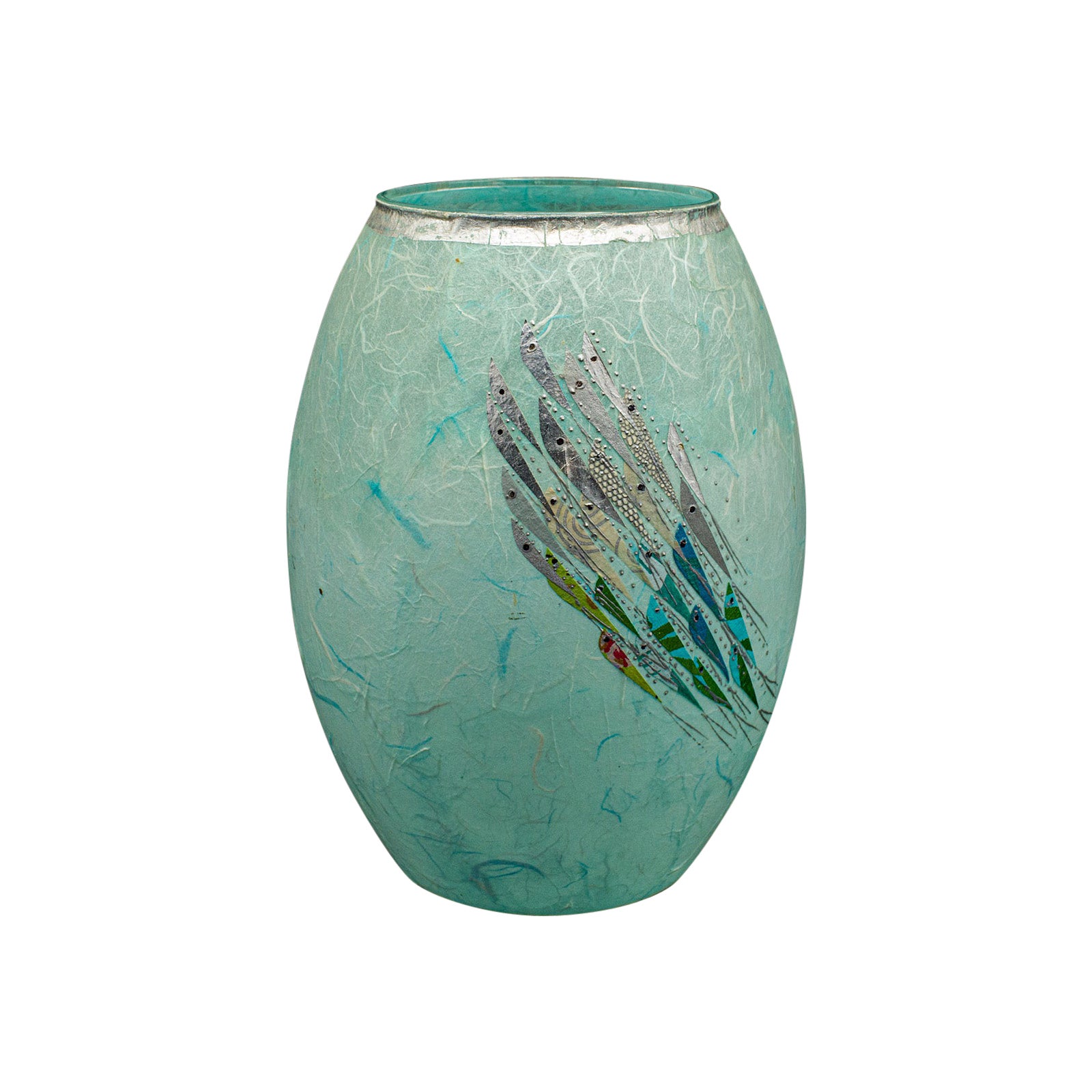 Contemporary Flower Vase, English, Art Glass, Decorative Baluster Urn, Display