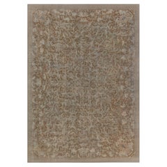Tapis chinois du milieu du siècle en laine, fait à la main, de couleur Brown