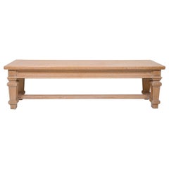 Used French Cerused Oak Bench