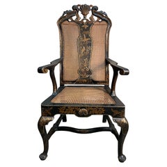 Antique 19th Century Chinoiserie Armchair