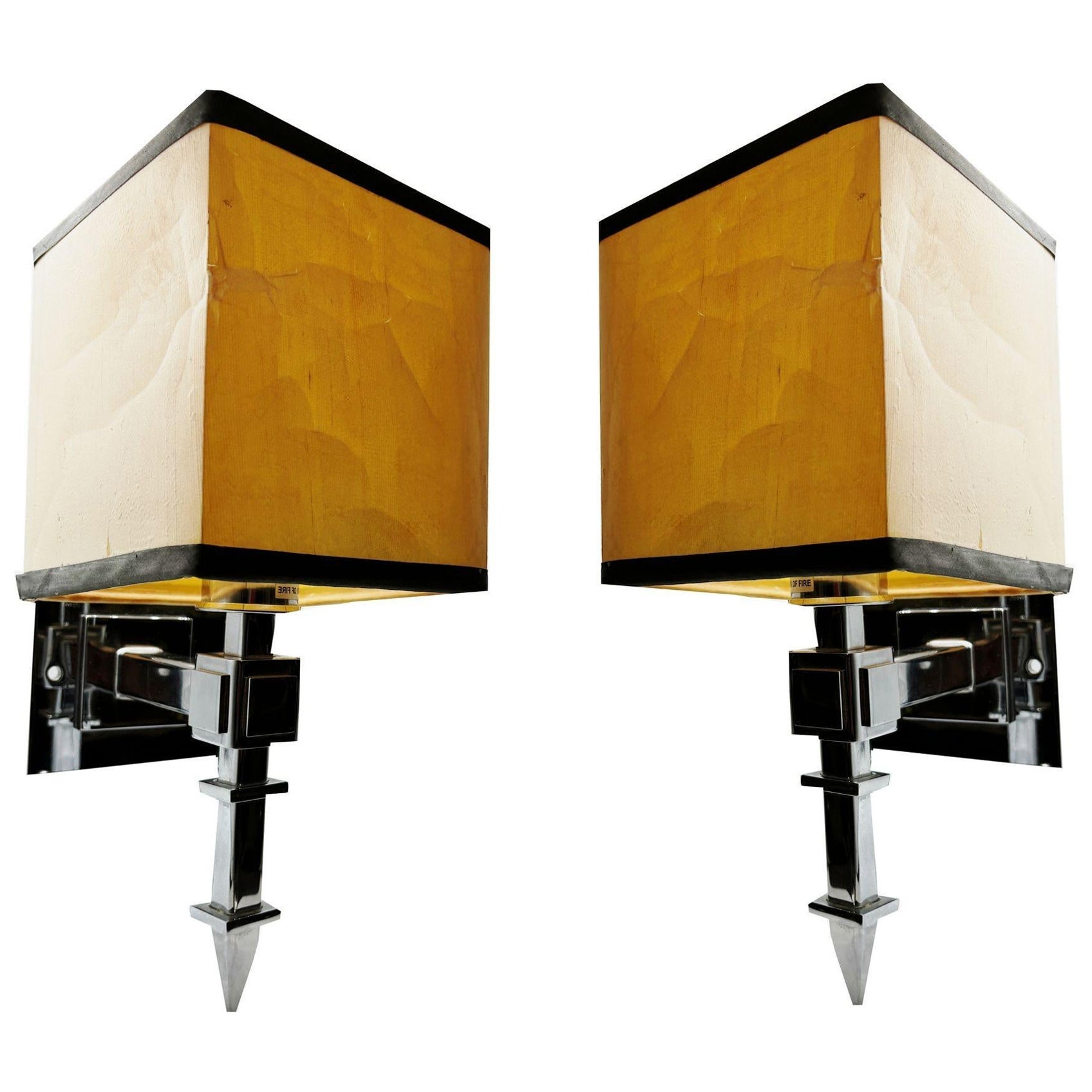 Pair of Sconces from the Original Century Plaza Hotel in Los Angeles 1966 For Sale