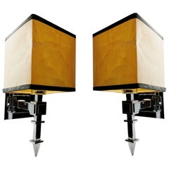 Used Pair of Sconces from the Original Century Plaza Hotel in Los Angeles 1966