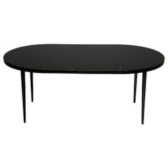 Paul McCobb, Mid-Century Modern Planner Group Dining Table, Black Lacquer, 1950s
