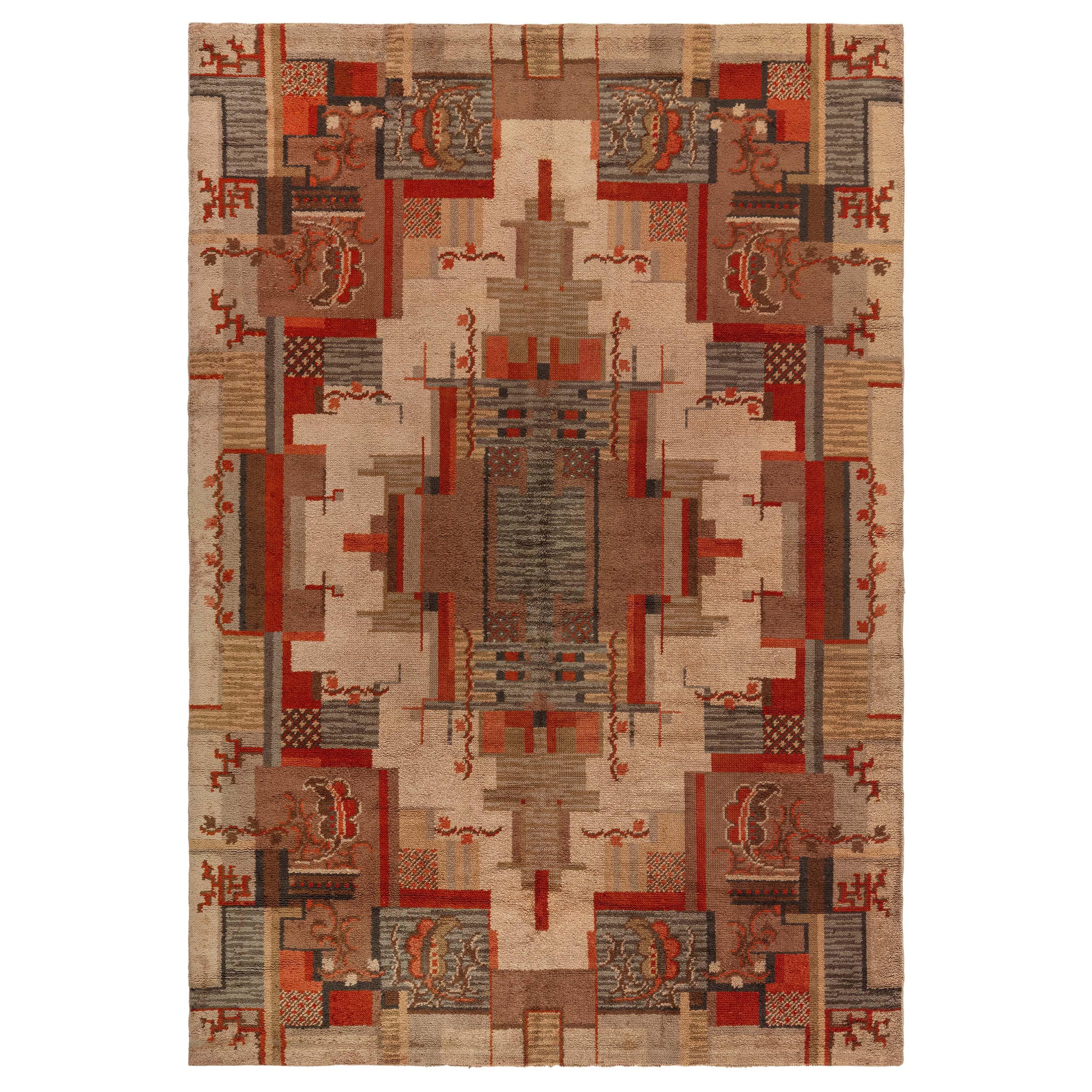 Vintage Dutch Deco Rug