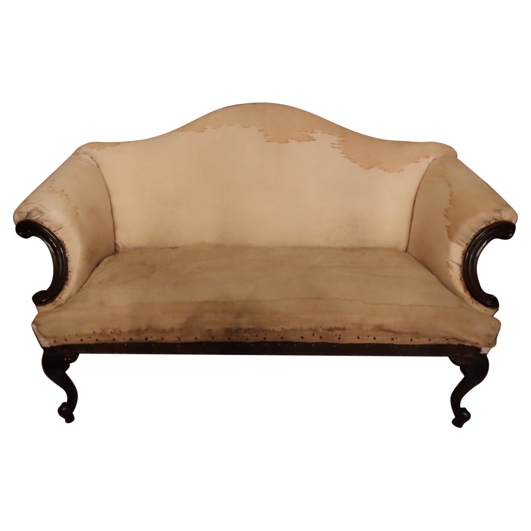 Chippendale Camelback Sofa, Circa 1770 For Sale