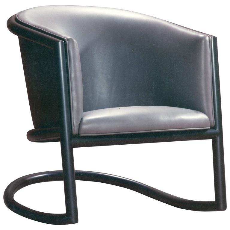 Tubular Steel Rocking Chair by David N Ebner at 1stDibs