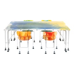 Gaetano Pesce Broadway Dining Set, Bernini 1993, cast resin