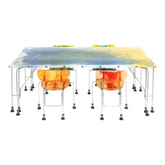 Gaetano Pesce Broadway Dining Set, Bernini 1993, cast resin, postmodern 