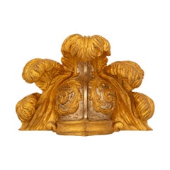 Italian Early 19th Century Mecca And Giltwood Centurion Helmet Wall Decor