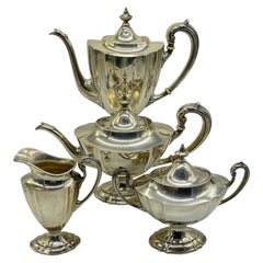 Antique Silver coffee tea Centerpiece Classicism / Empire international Sterling