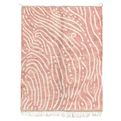 Tapis marocain Beni Mrirt 10'x14', tapis Modernity Dusty Pink Color, fait sur mesure