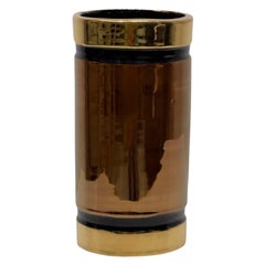 Bitossi Rosenthal-Netter Vase Gold/Black Metallic, Italy