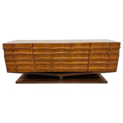 Used Mid-Century Modern Brutalist 9-Drawer Dresser