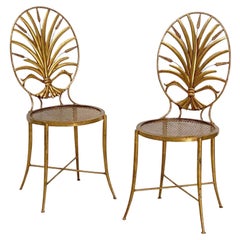 Italian Wheat Sheaf Chairs by S. Salvadori, Firenze - Individually Priced