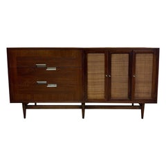 Used Mid Century Modern Six Drawer Lowboy Dresser or Credenza 