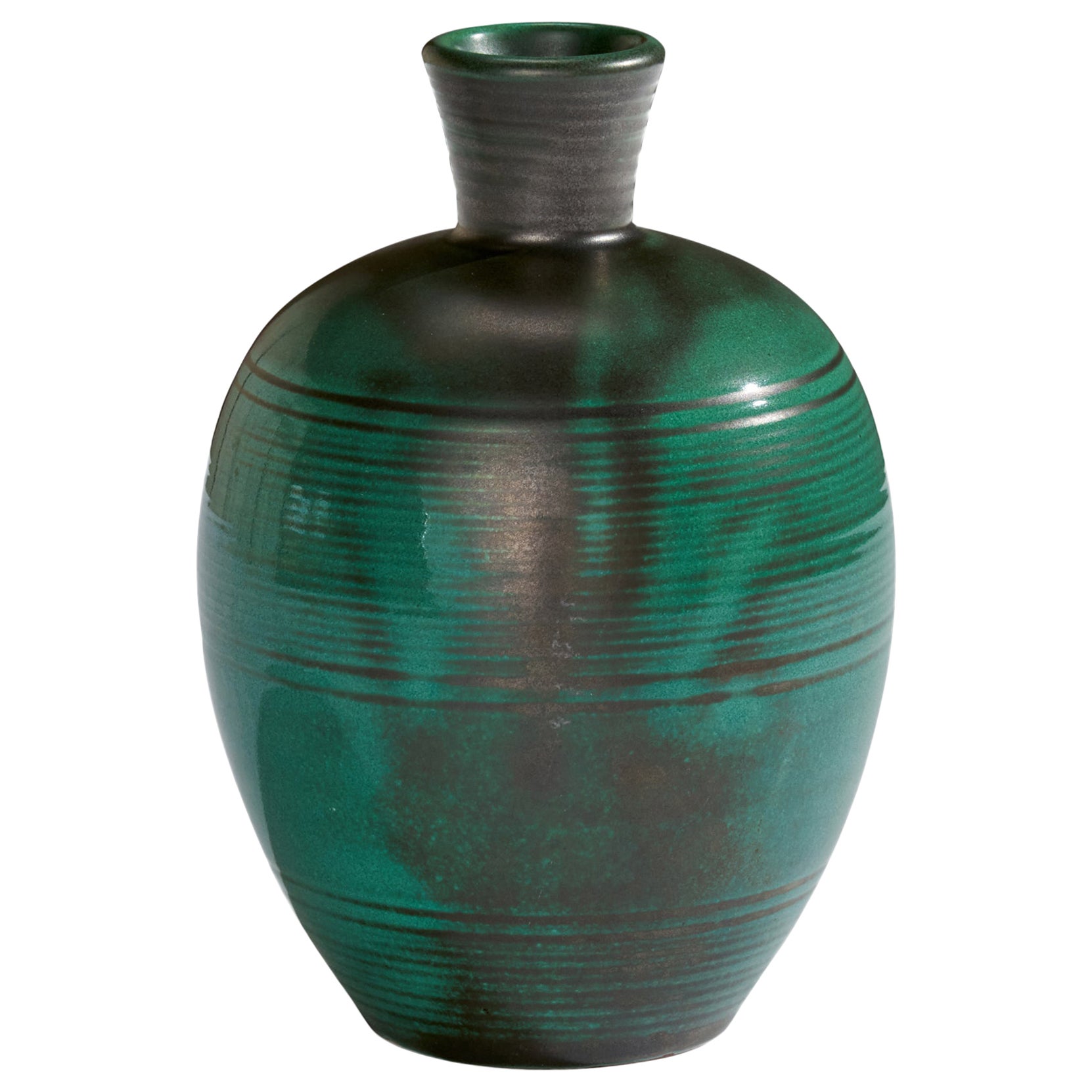 Upsala Ekeby, Vase, Steingut, Schweden, 1930er Jahre