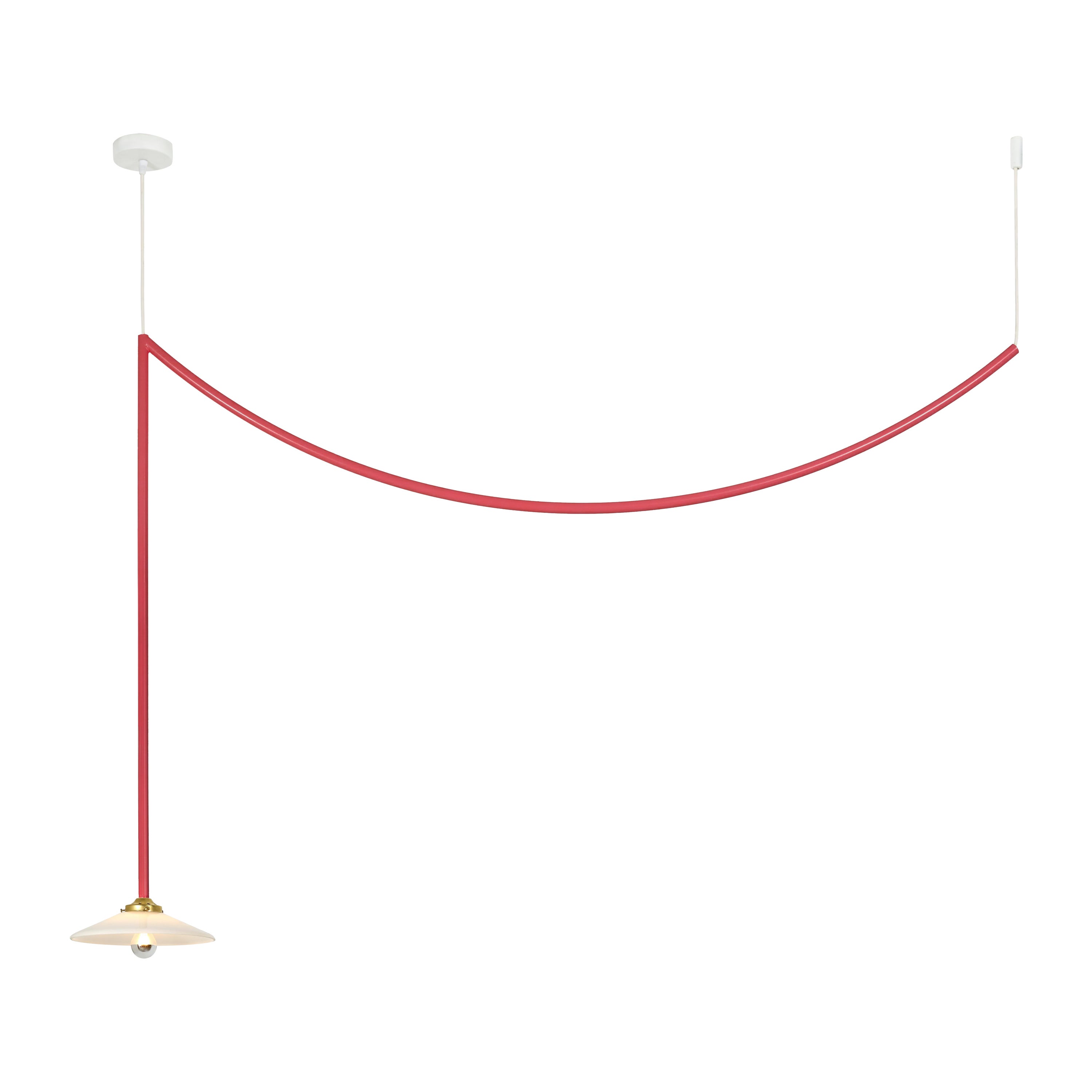 Contemporary Ceiling Lamp N°5 by Muller Van Severen x Valerie Objects, Red For Sale