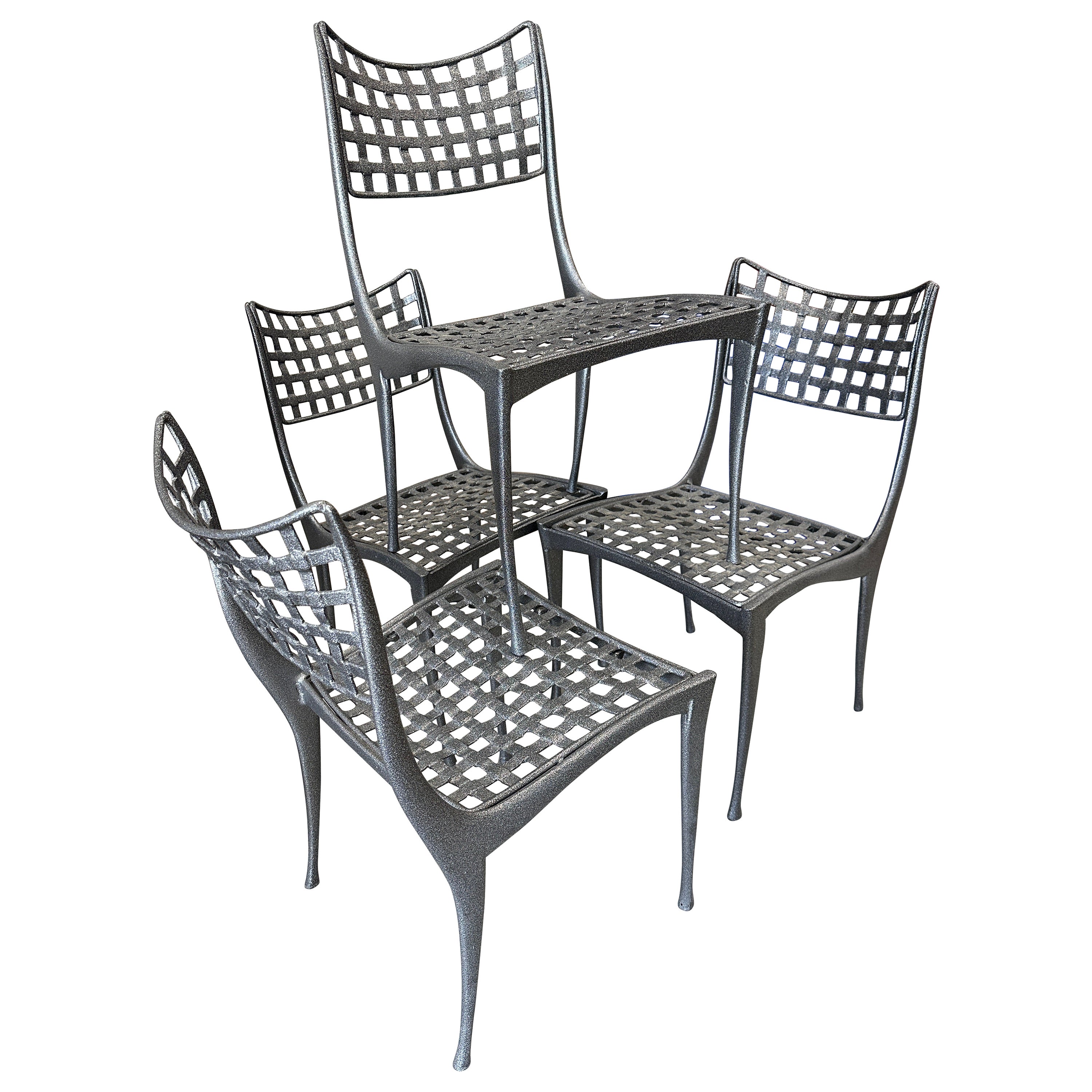 Set of 4 Brown Jordan Sol Y Luna Gazelle Chairs For Sale