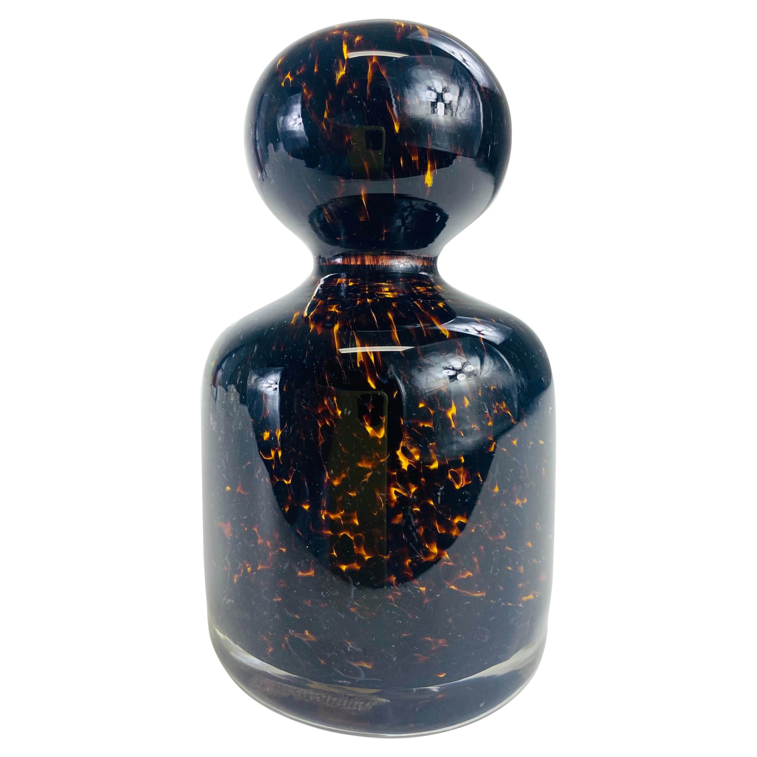 Mid century vintage handblown Murano glass paperweight For Sale