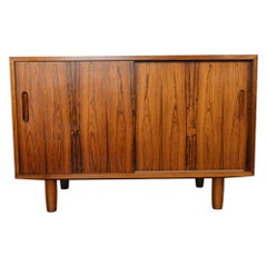 Used Narrow Danish Rosewood Credenza By Carlo Jensen