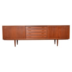 Vintage Model 45341 Teak Credenza By Elliotts Of Newbury