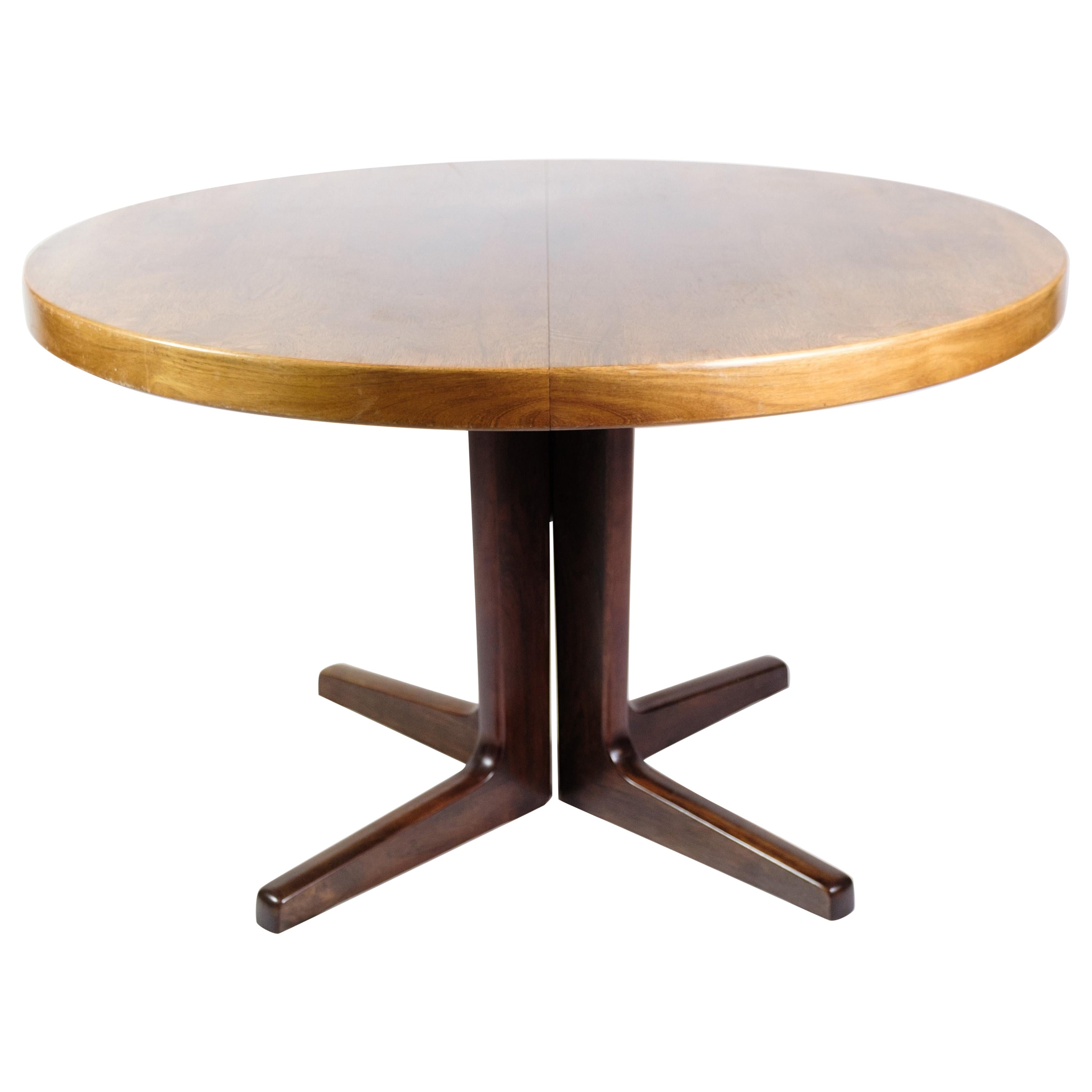 Round Dining Room Table Made In Rosewood By Skovby Møbelfabrik From 1960s For Sale