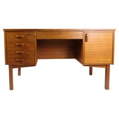 Vintage Desk Made In Teak, Danish Design From 1960s