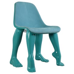 Pharrell Williams Perspective Chair für Domeau & Pérès Kunstharz Leder Frankreich