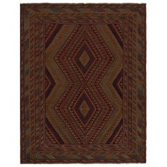 Rug & Kilim's Afghan Baluch Tribal Rug with Colorful Geometric Patterns (tapis tribal afghan baloutche à motifs géométriques colorés)