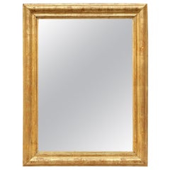 Miroir en bois doré d'époque Louis Philippe, vers 1850