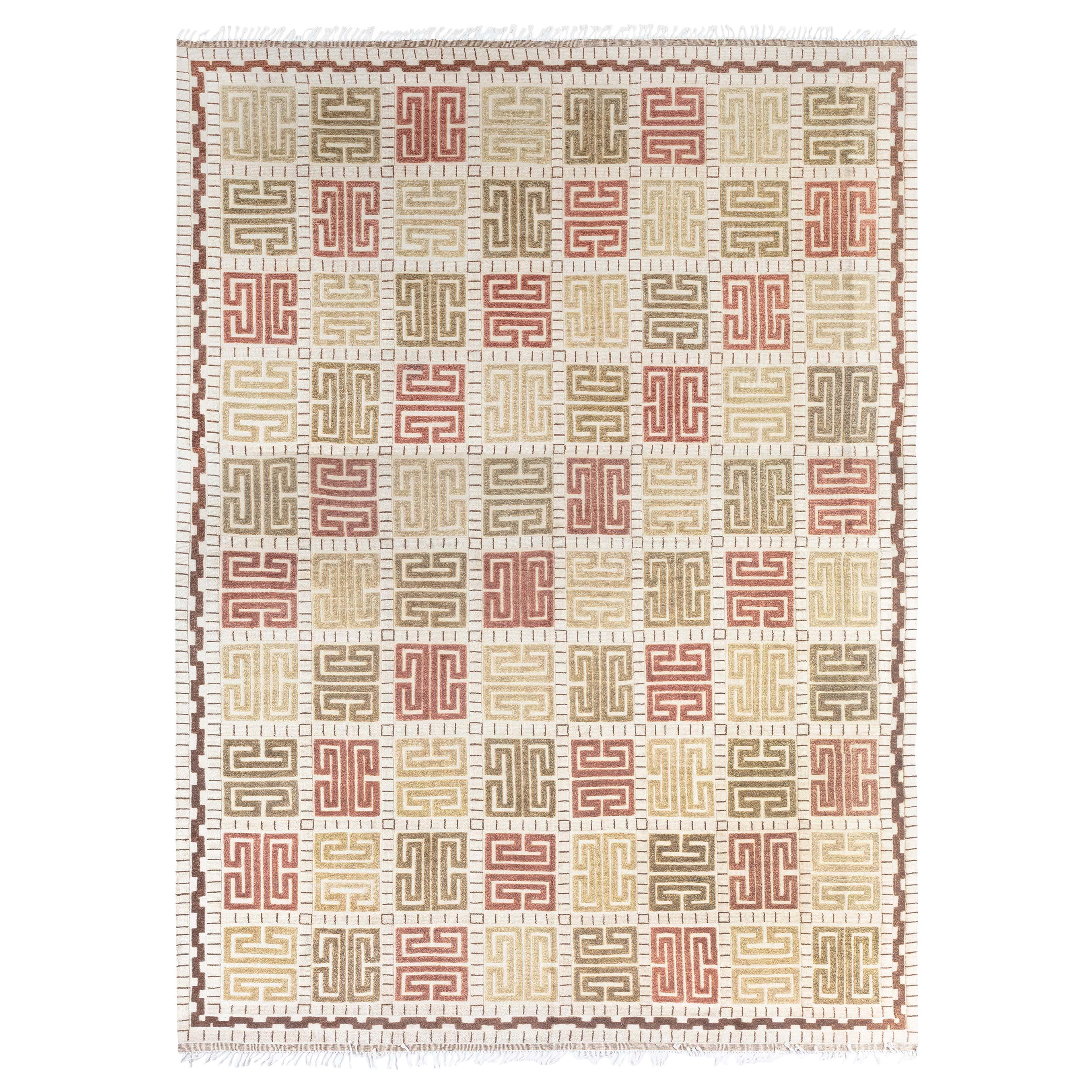 Hl2 Rug Modern Half Pile Swedish Rug by Doris Leslie Blau For Sale at 1stDibs