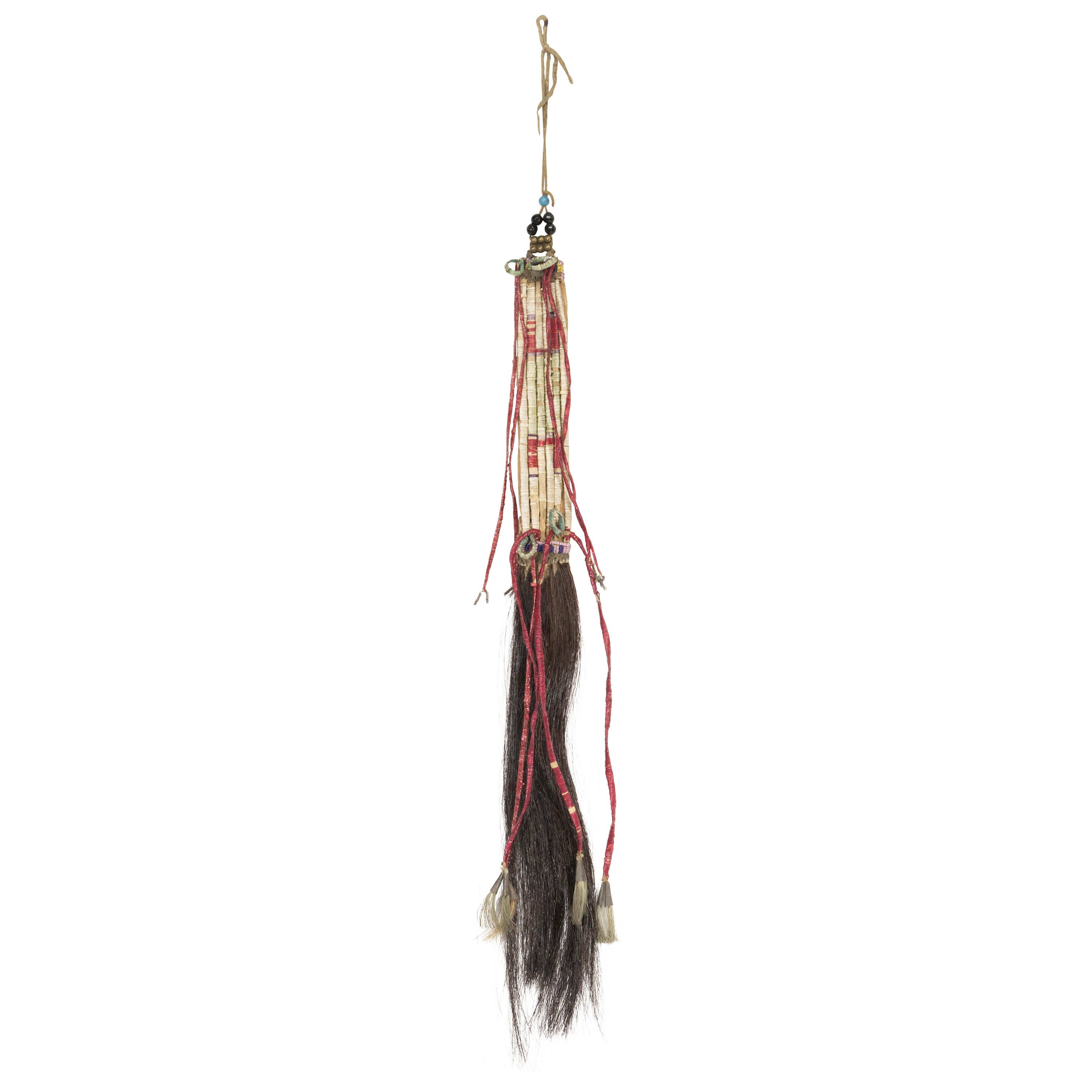 19th Century Northern Plains Quilled Hair Drop