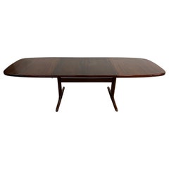 Table de salle à manger moderne danoise en bois de rose Planche de surf extensible 103.5