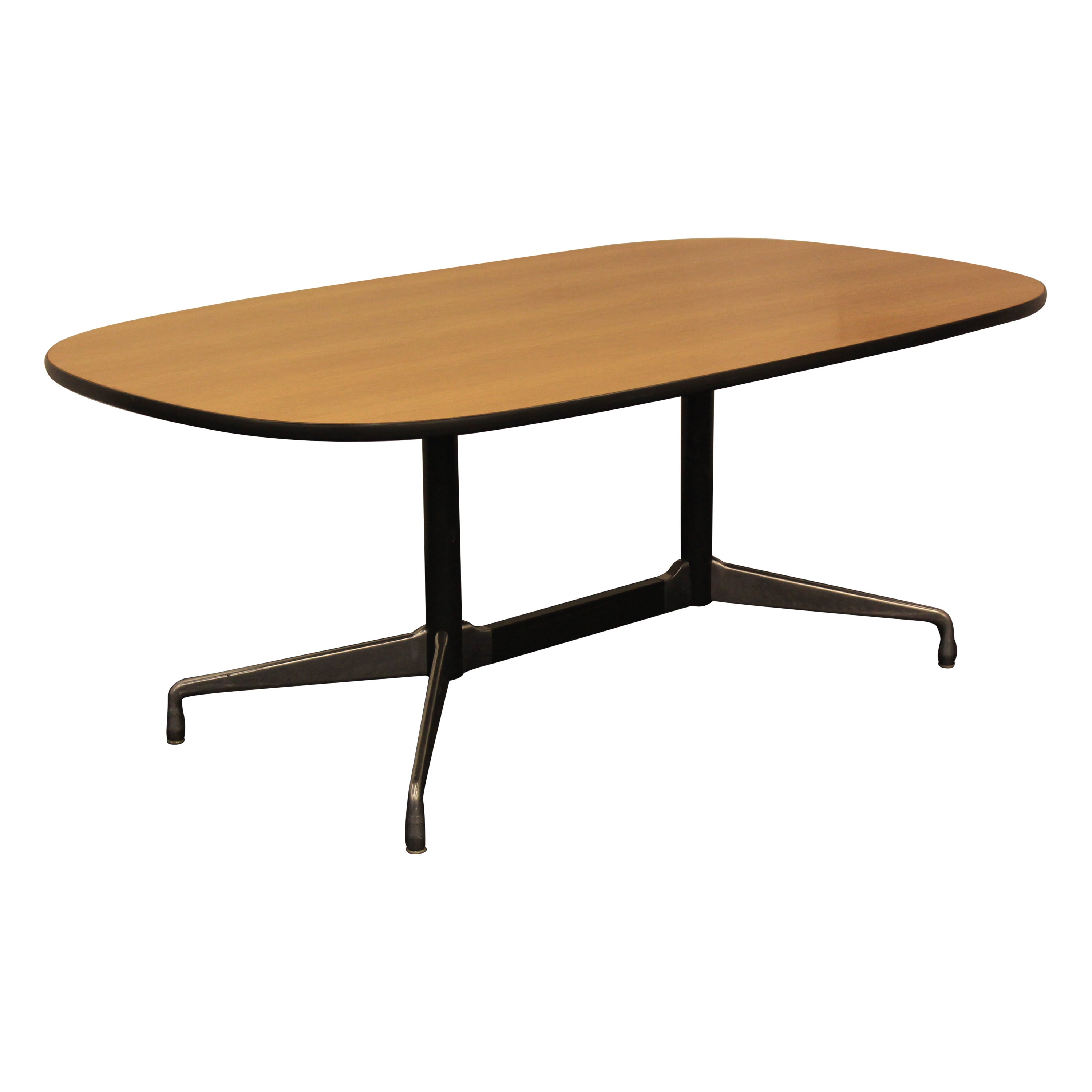 Charles & Ray Eames for Herman Miller Segmented 6' Conference Dining Table Oak For Sale