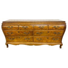 Used Henredon French Provincial Burled Wood Dresser